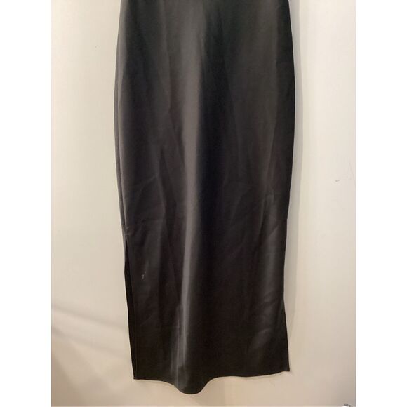 Sachin & Babi serena black satin cowl neck midi slip dress‎ - Picture 5 of 14